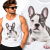 TANK TOP ZWIERZĘTA   DOG FRANCUSKI 2